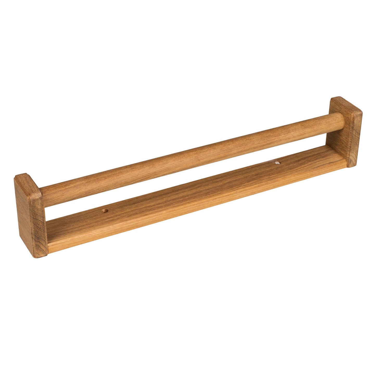 16" Traditional Solid Teak Towel Bar-2