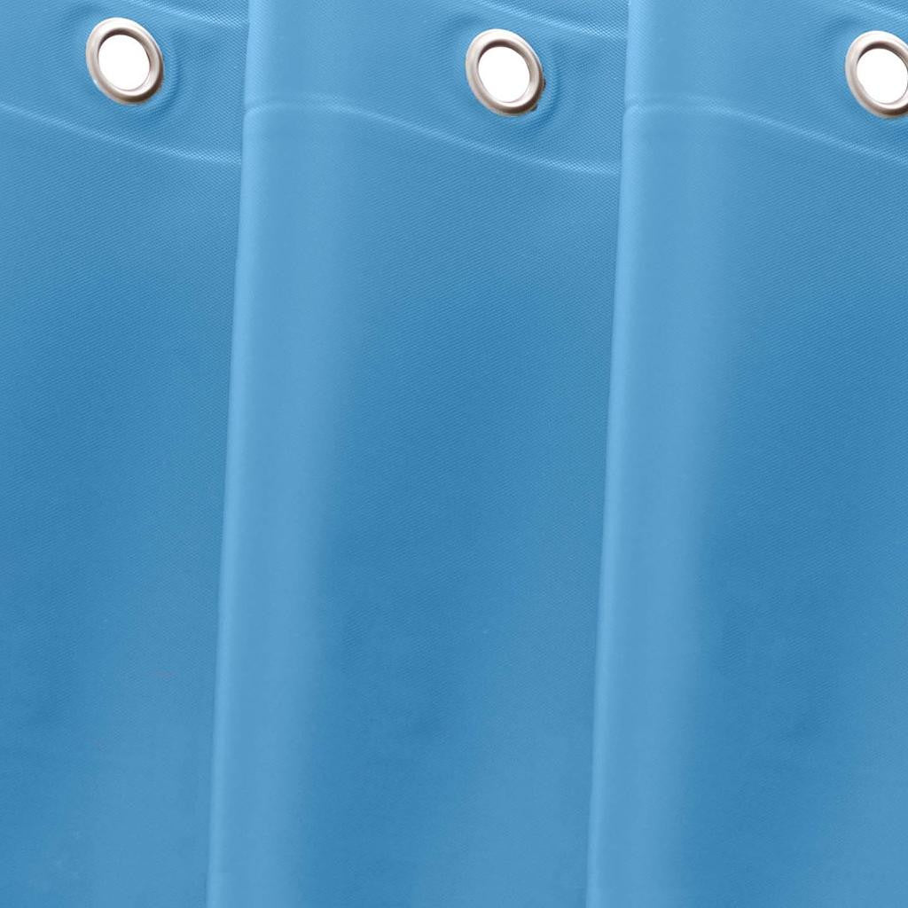 72" Sky Blue Vinyl Shower Curtain Liner-2