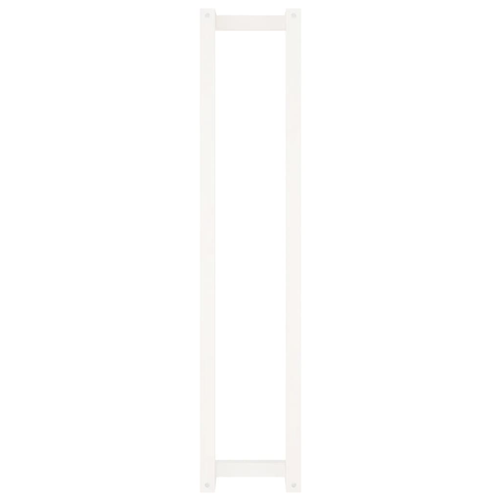 vidaXL Towel Rack White 9.1"x7.1"x43.3" Solid Wood Pine-3