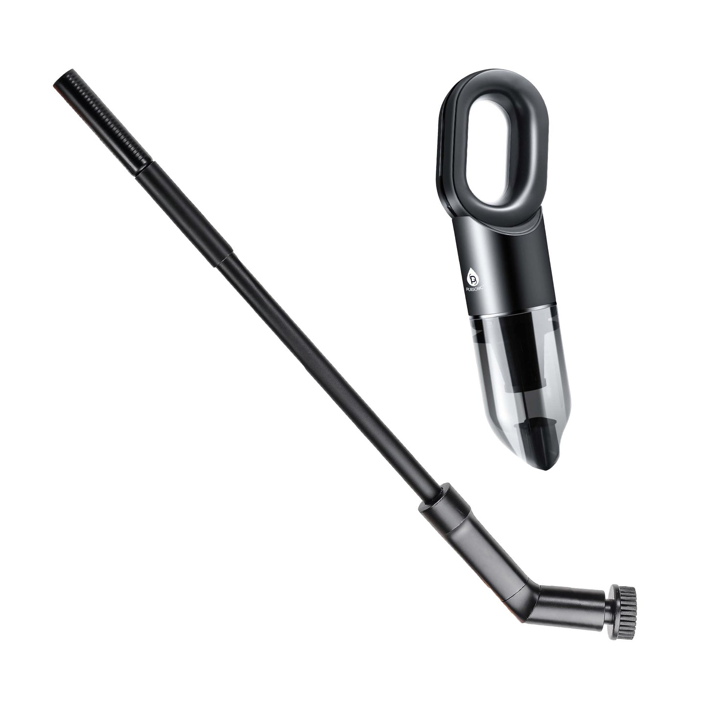 Pursonic CleanMax Duo Bundle: USB Rechargeable Cordless Handheld Vacuum Cleaner + Electric Scalable Scrubber Brush-0