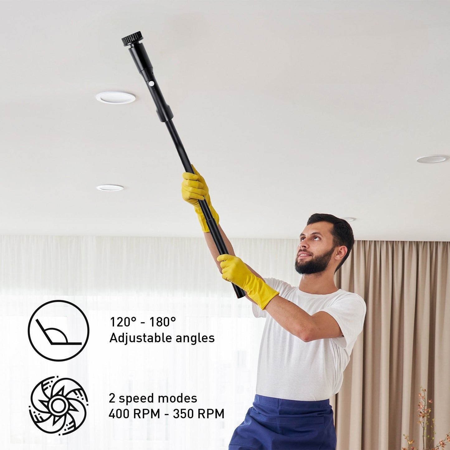 Pursonic CleanMax Duo Bundle: USB Rechargeable Cordless Handheld Vacuum Cleaner + Electric Scalable Scrubber Brush-1
