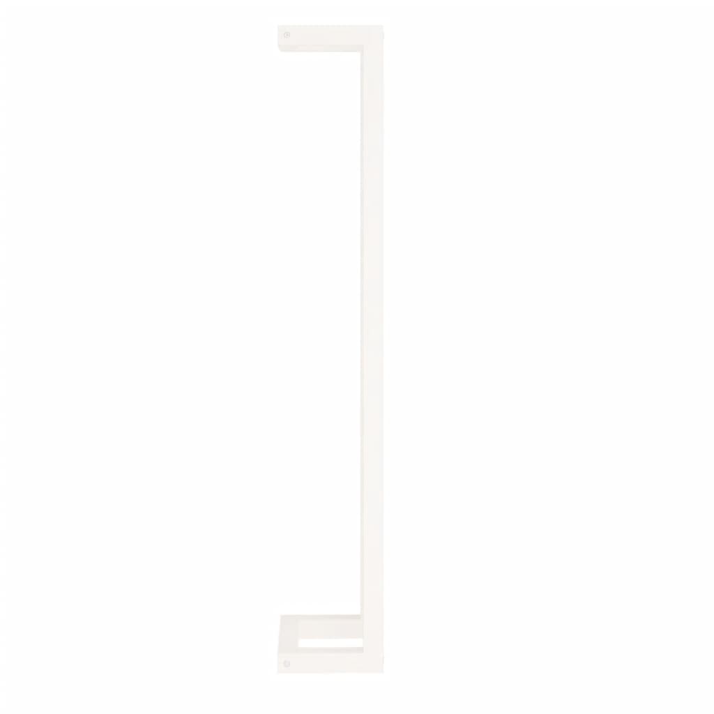 vidaXL Towel Rack White 9.1"x7.1"x43.3" Solid Wood Pine-4